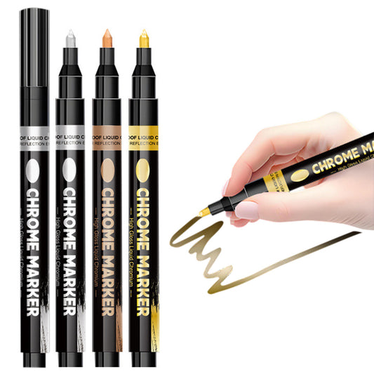 3 Colors Chrome Plating Paint Marker Pens Set