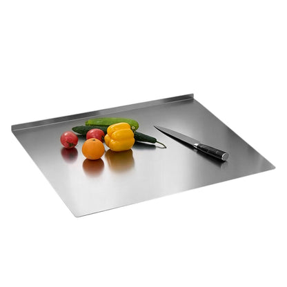 Stainless Steel Cutting Board L Shape Non Slip Metal Chopping Board for Kitchen