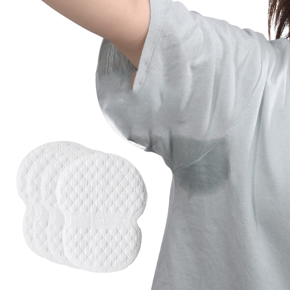 60Pcs Armpit Sweat Pads Disposable Self Adhesive Invisible Underarm Sweat Absorbing Pads