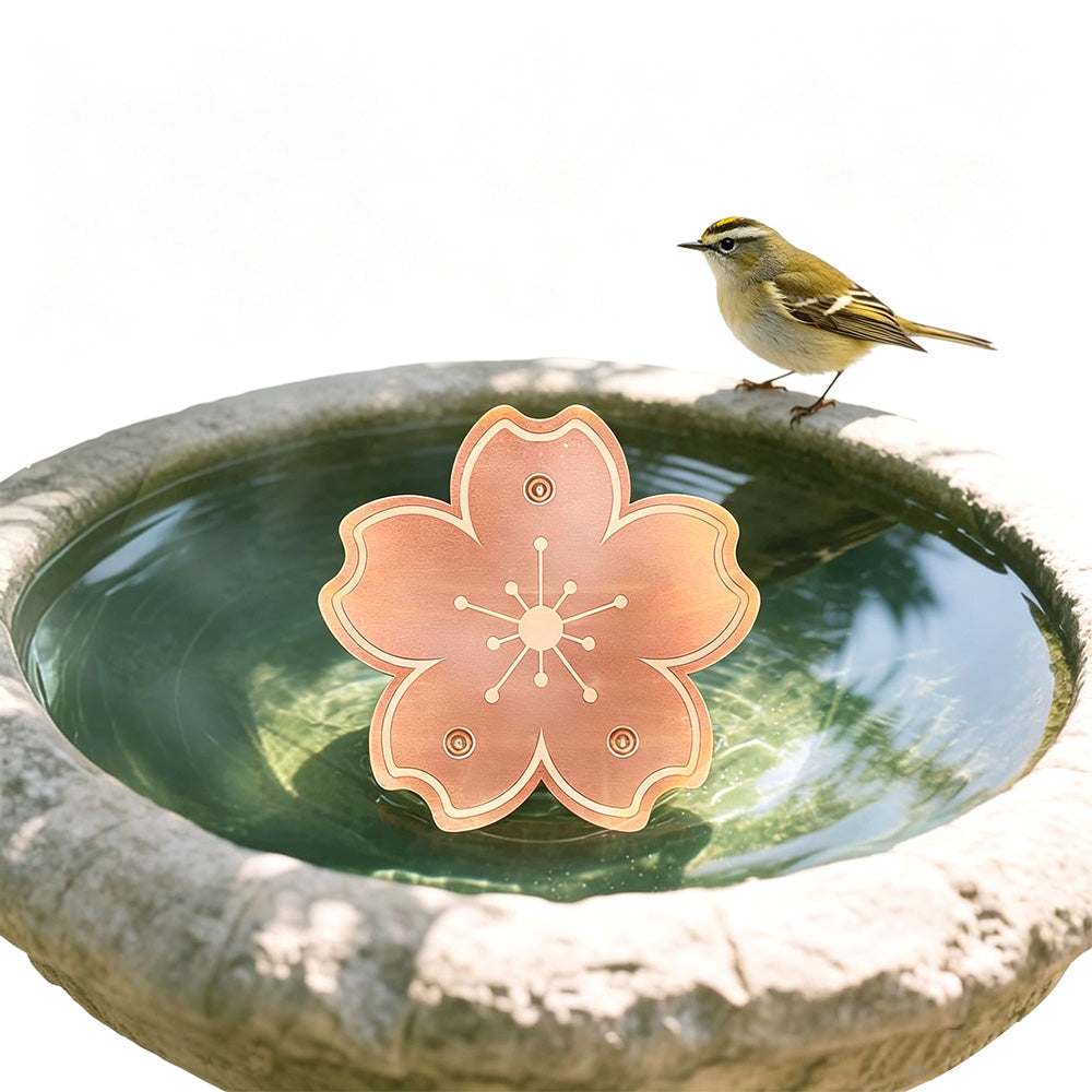 Copper Bird Bath Cleaning Disc -Flower Shape