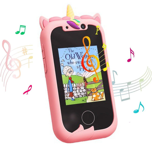 Unicorn Smartphone Learning Toy with Camera for Kids Ages 4 and Up Pink