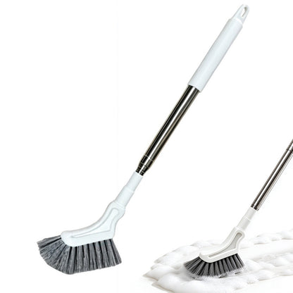 Telescopic Bathroom Cleaning Brush Tile Grout Scrubber with Stiff Bristles