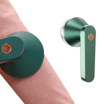 Electric Lint Catcher USB Rechargeable Bobble Remover Fabric Shaver for Clothes Green