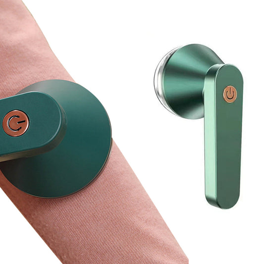Electric Lint Catcher USB Rechargeable Bobble Remover Fabric Shaver for Clothes Green
