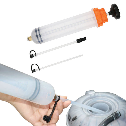 500CC Waste Oil Fluid Extractor Pump Manual Suction Vacuum Fuel Transfer Tool for Car Orange