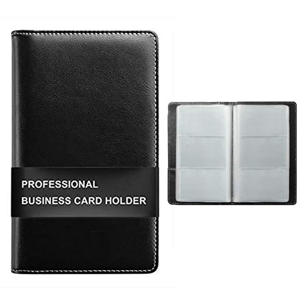 120-Slot Capacity Business Card Holder Album -Black