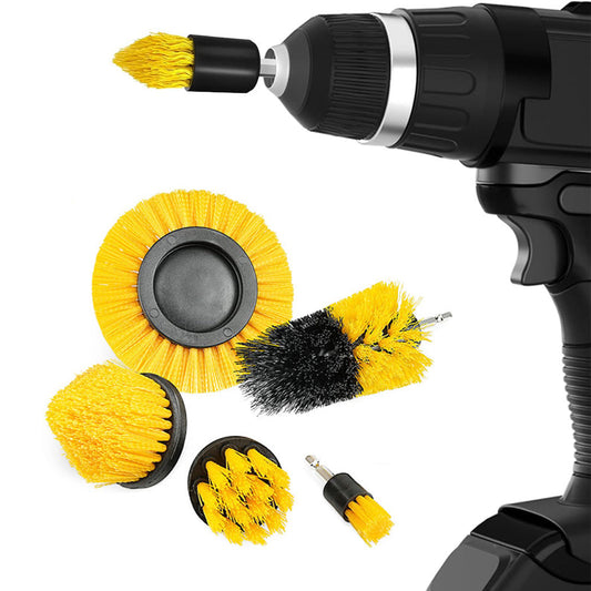 6Pieces Electric Drill Brush Attachment Cleaning Set Power Scrubber Shower Tile Auto Cleaning Tools
