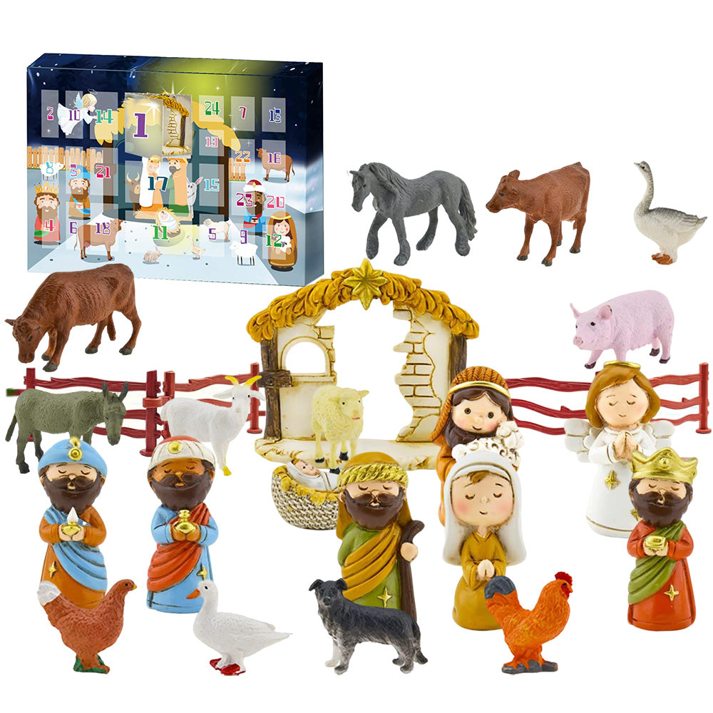 Nativity Advent Calendar for Kids Jesus’ Birth Scene Blind Box