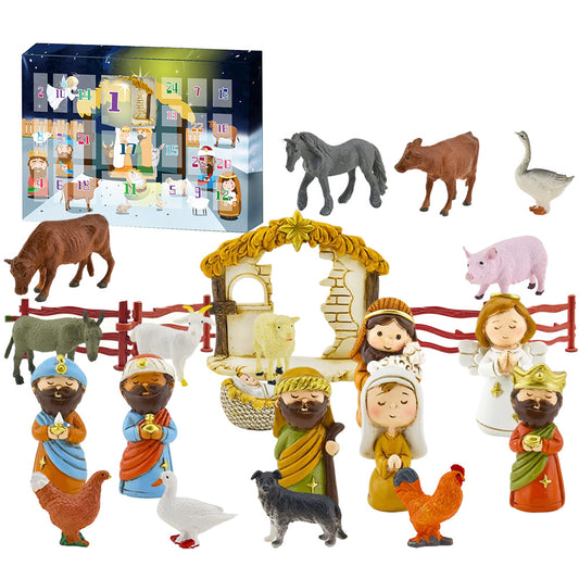 Nativity Advent Calendar for Kids Jesus’ Birth Scene Blind Box