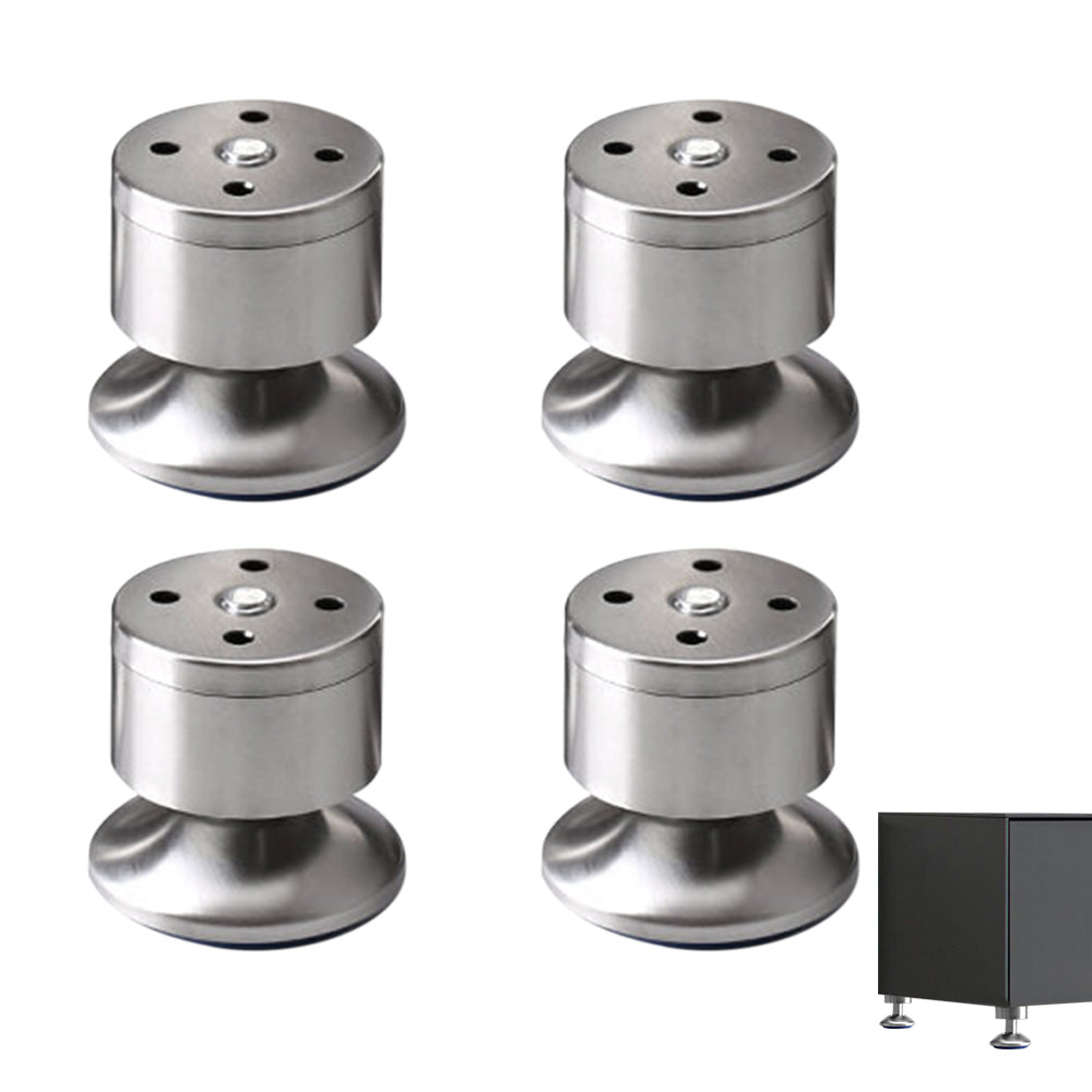 4 PCS Metal Furniture Legs Adjustable Stainless Steel Cabinet Feet