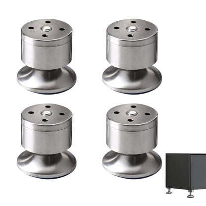 4 PCS Metal Furniture Legs Adjustable Stainless Steel Cabinet Feet