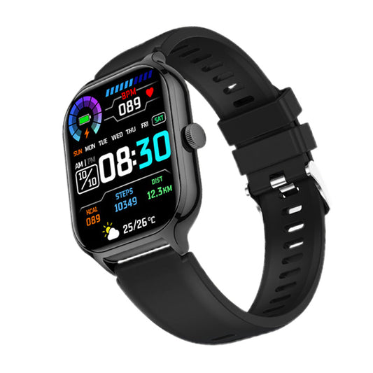 Bluetooth Smart Watch Sports Tracker Heart Rate/Sleep Monitor for iOS/Android Phone Black