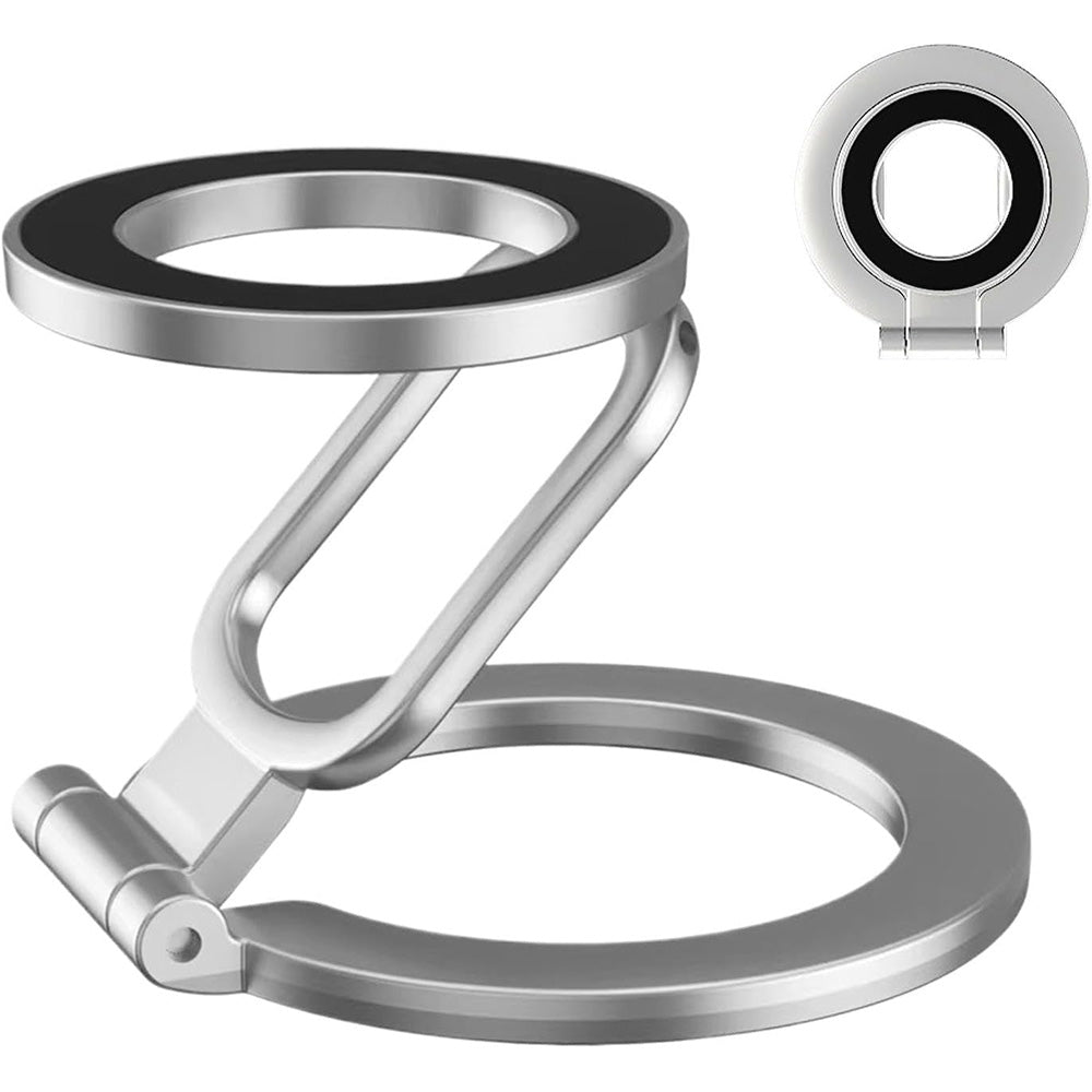 Removable Magnetic Ring Holder & Phone Grip for iPhone 12ââ‚?6 Series Silver