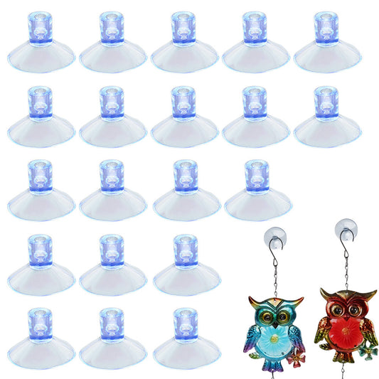 20-Pack Suction Cups Reusable Silicone Hooks for Hanging Keychains Small Plush Toys