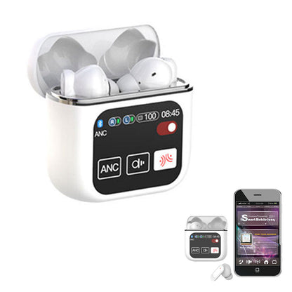 Wireless Bluetooth Headphones Touch Control Stereo Earbuds Headset White
