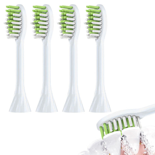 4Pcs Replacement Electric Toothbrush Heads with Dustproof Covers Compatible with Philips HY1100/1200/One Series White