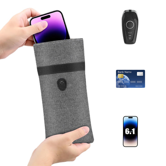 RFID Pouch for Car Keys - Gray