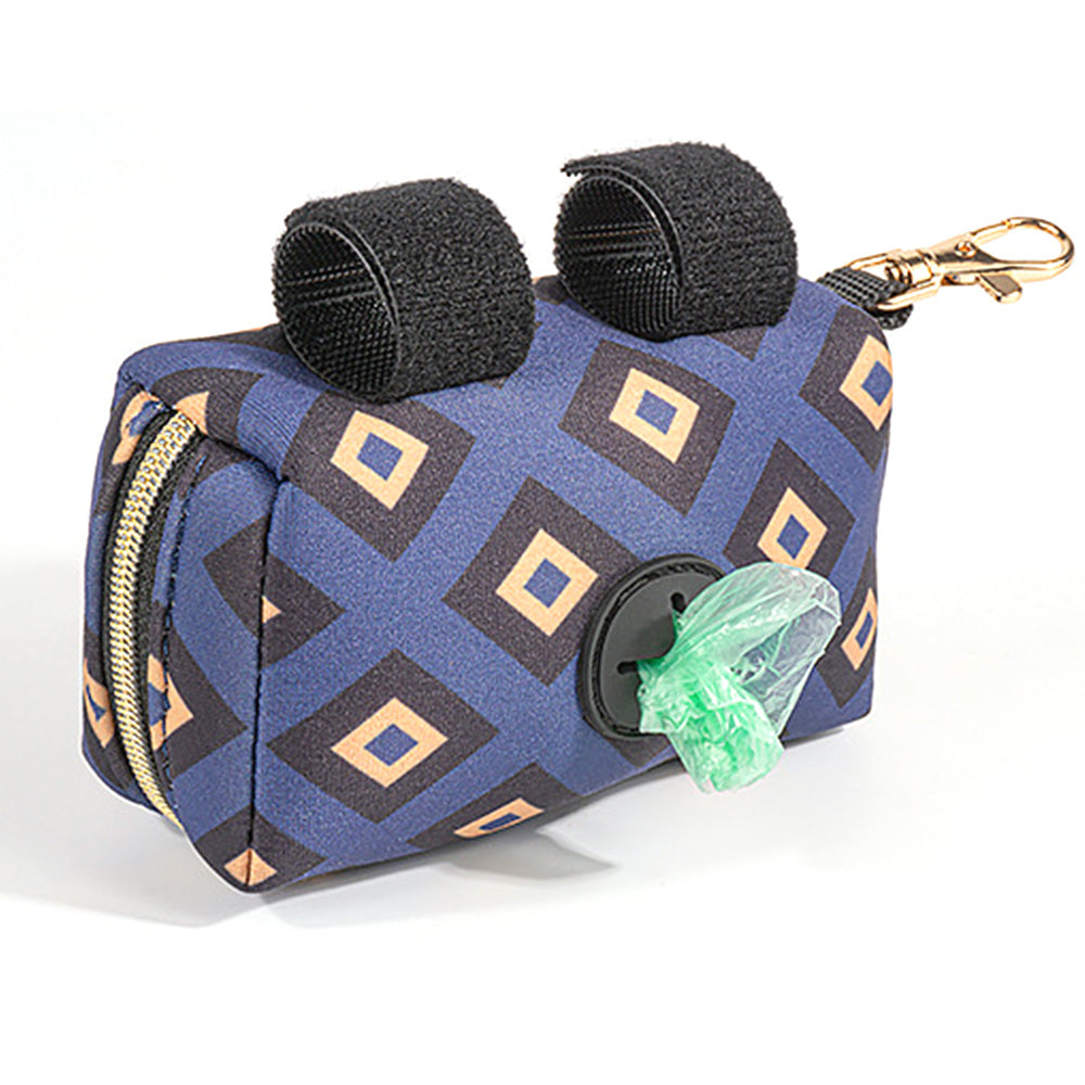 Pet Dog Poop Bag Holder Poo Waste Bags Container for Leash Purple