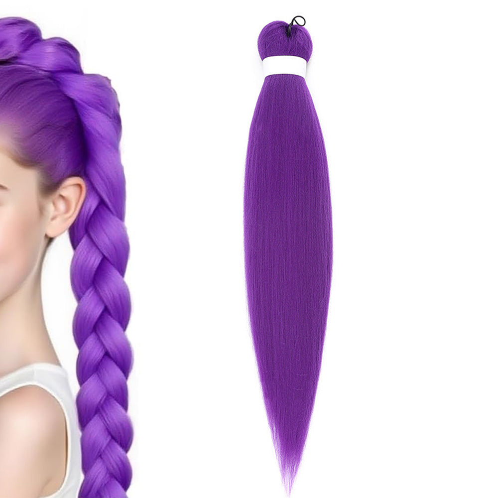 Purple Braiding Hair Extensions Synthetic Hair for Cosplay & Halloween Costumes