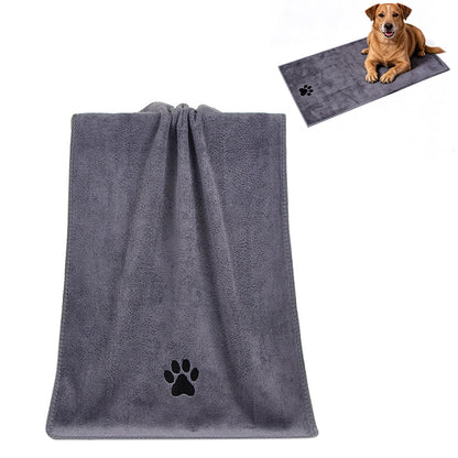 Microfiber Dog Drying Towel Absorbent-Grey