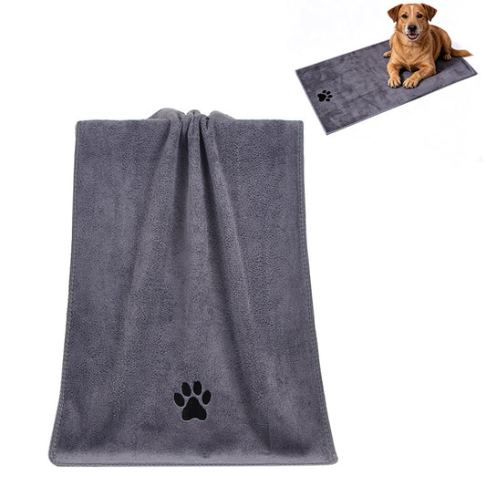 Microfiber Dog Drying Towel Absorbent-Grey