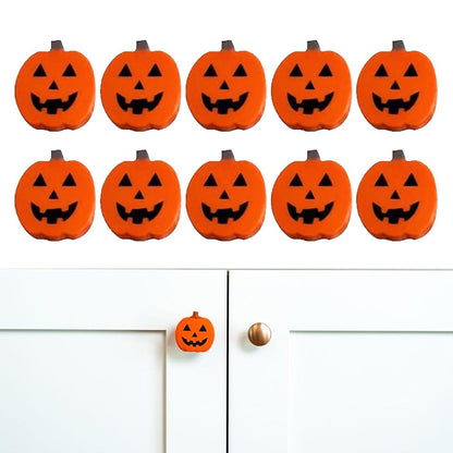 10Pcs Silicone Cabinet Knob Covers Festive Drawer Pull Decorations for Halloween