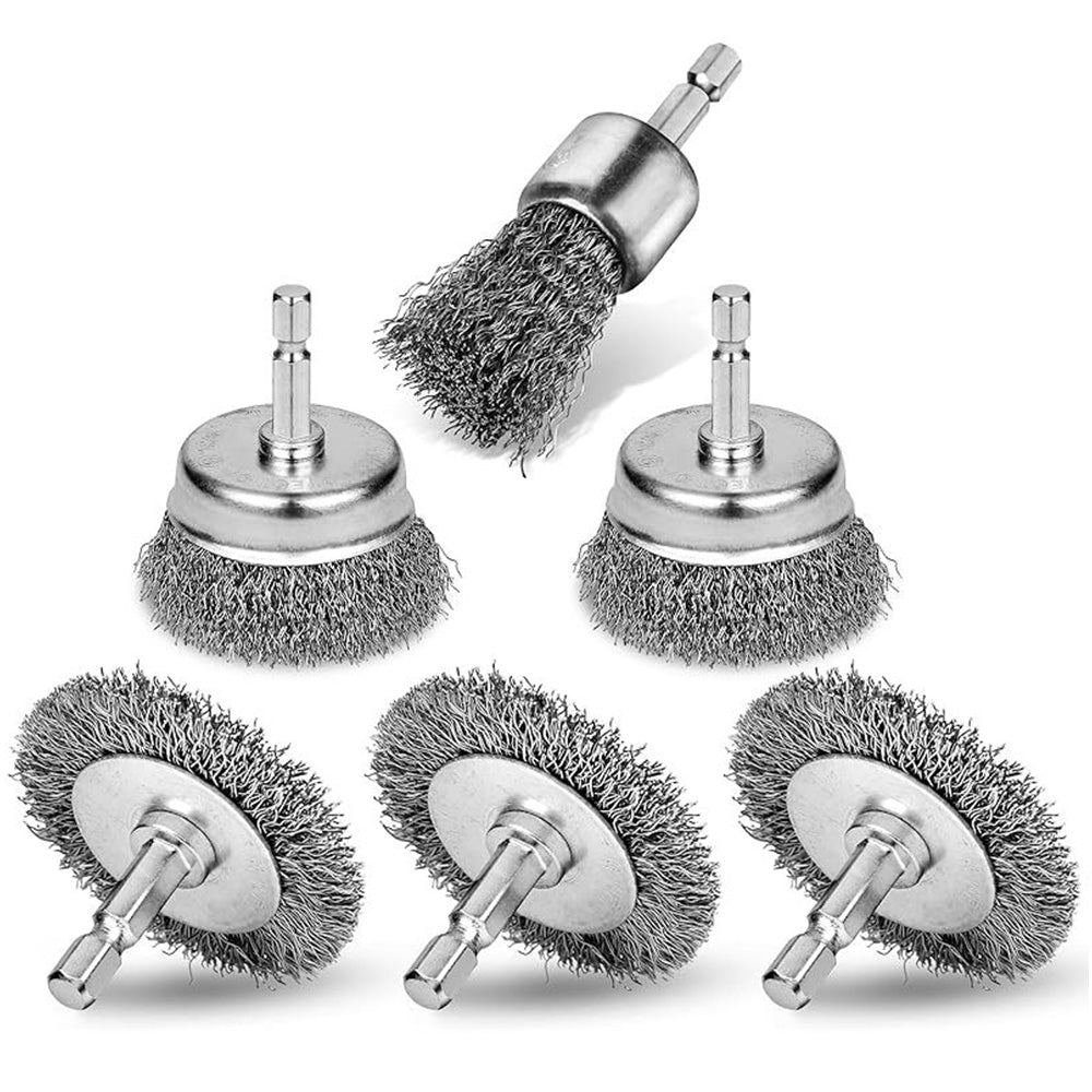 6Pcs Wire Brushes Set