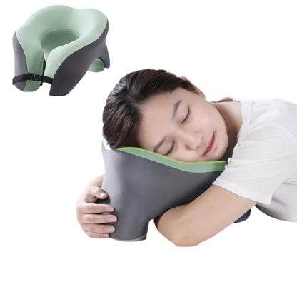 Travel Neck Pillow U-Shaped Neck Support Memory Foam Pillows Green