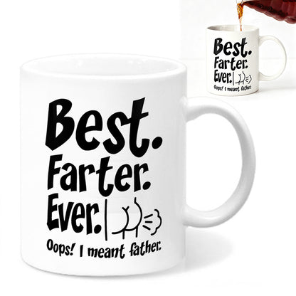 325ml Funny Coffee Mug with Handle Tea Cup-Black