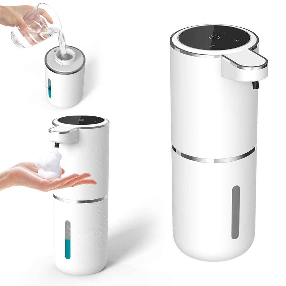 380ML Automatic Soap Dispenser Touchless Adjustable Soap Dispenser Rechargeable Black