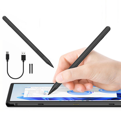 Rechargeable Stylus Pen for Microsoft Surface Pro 11 10 9 8 7 Go X-Black