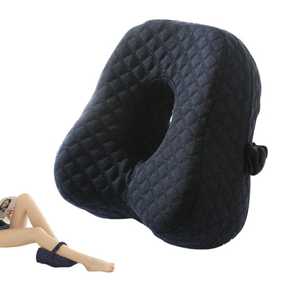 Ergonomic Leg Pillow Memory Foam Knee Pillow for Side Sleepers Dark Blue