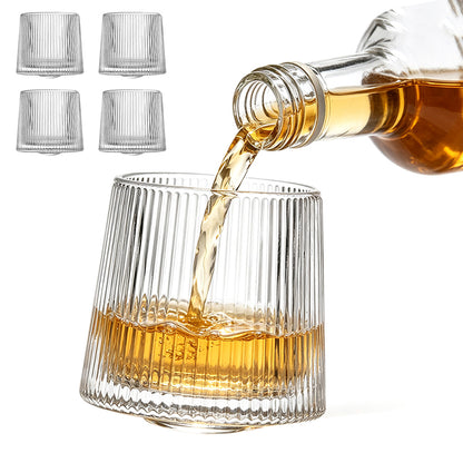 4PCS Rotating Whiskey Glass-Vertical