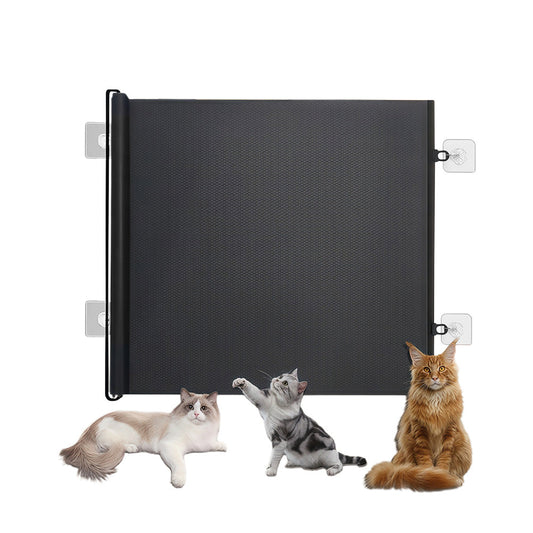 No-Drill Retractable Pet Gate ¨C Barrier for Dogs and Cats Indoor & Outdoor Use Style 1