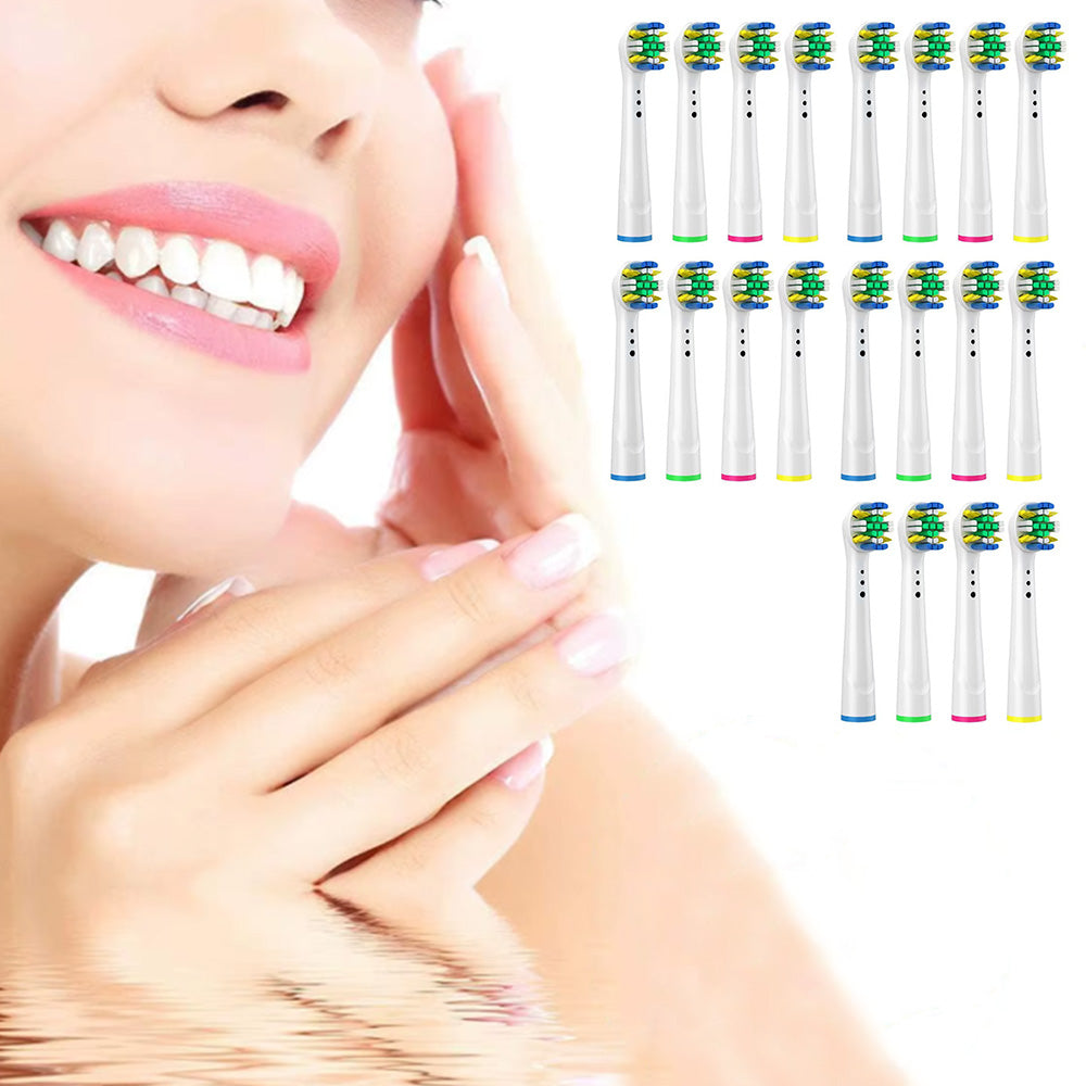20Pcs Replacement Electric Toothbrush Heads Compatible Oral B Toothbrush Style 2