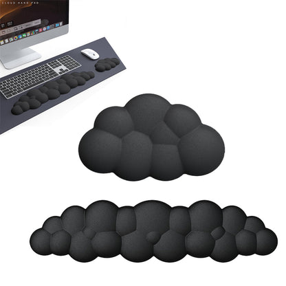 Ergonomic Wrist Rest for Computer Laptop Cloud Keyboard Wrist Rest Pad Set Black