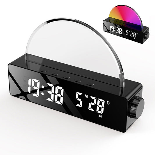 Sunrise Alarm Clock with LED Mood Light & Smart Wake-Up Function Black