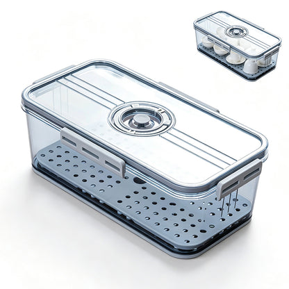 Transparent Bread Box with Timer Drainboard Lid