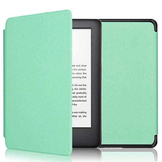 PU Leather Flip Case Cover for Amazon Kindle Paperwhite 11th 2021 Green