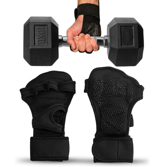 Pair of Fitness Gloves Weight Lifting Gym Workout Training Wrist Wraps