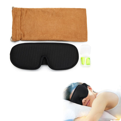 Travel  3D Sleeping Eye Mask Soft Memory Foam Blockout Eye Mask Black