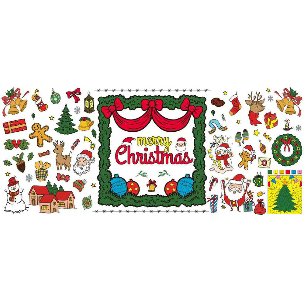 Christmas Giant DIY Coloring Poster for Kids 76x183cm Wall Art Banner