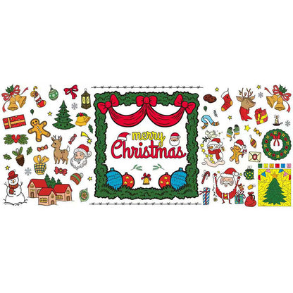 Christmas Giant DIY Coloring Poster for Kids 76x183cm Wall Art Banner