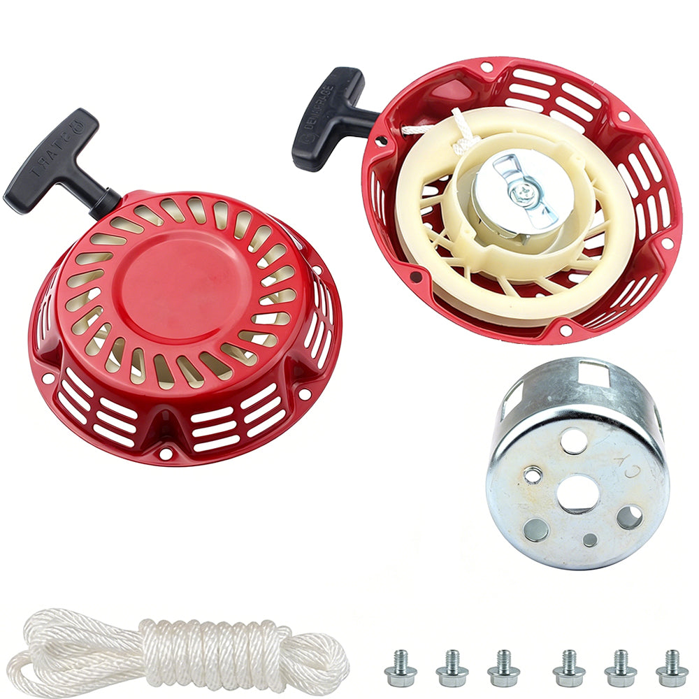 Recoil Pull Starter for Honda GX120 GX160 168F 5.5HP 6.5HP-Red