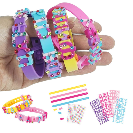 DIY Friendship Bracelet Kit â€?Cool Bracelet Maker with Charms and Stickers