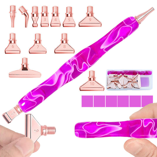 Diamond Painting Pen Kit DIY Craft Accessories Set for Teens and Adult Rose Gold