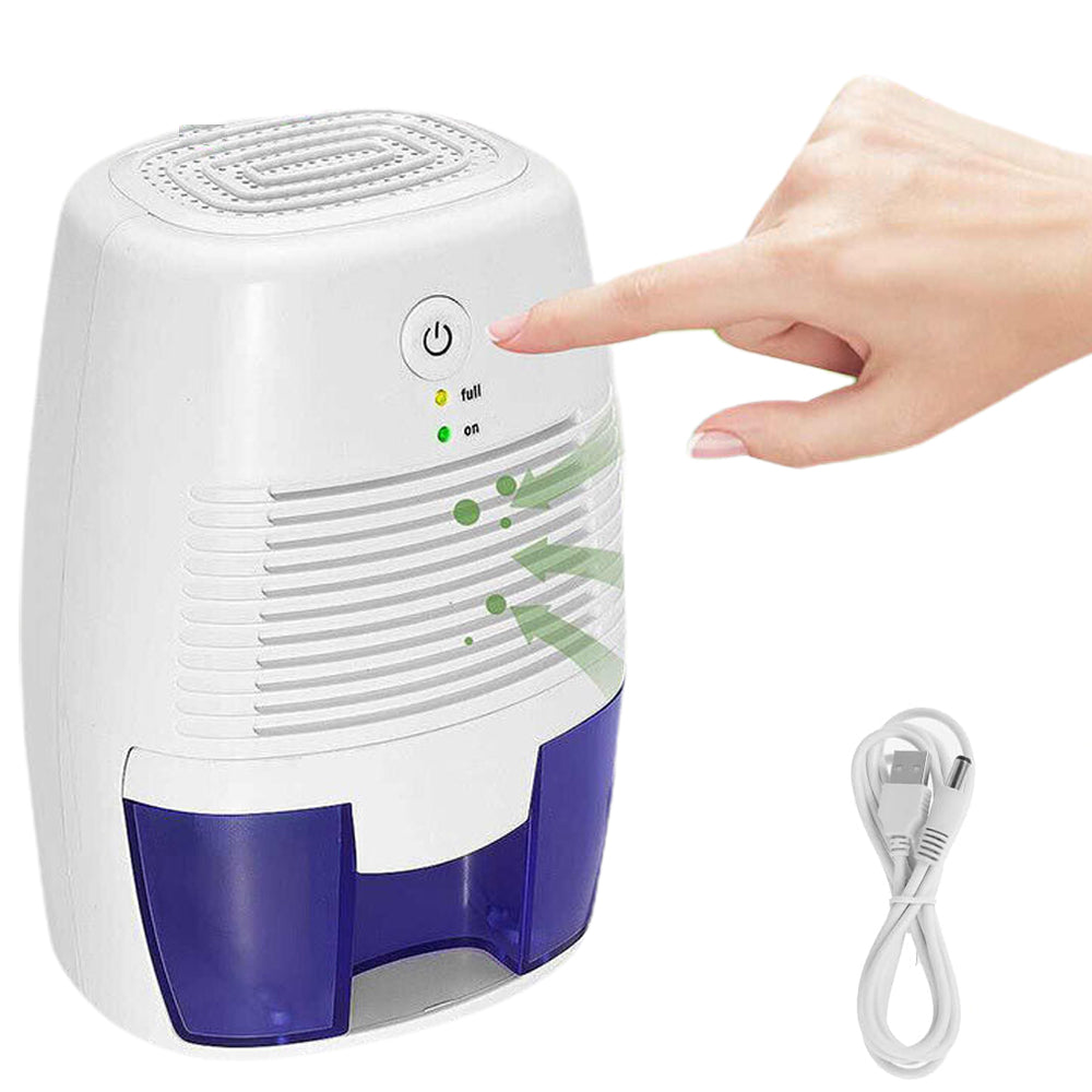 500ML Electric Dehumidifier Dryer Portable Mini Air Dryer Moisture Absorber USB Charging