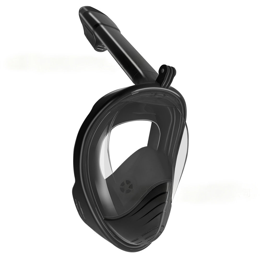 Full Face Snorkel Mask ¨C 180 Degree Panoramic View Anti-Fog & Leak-Proof Design Black
