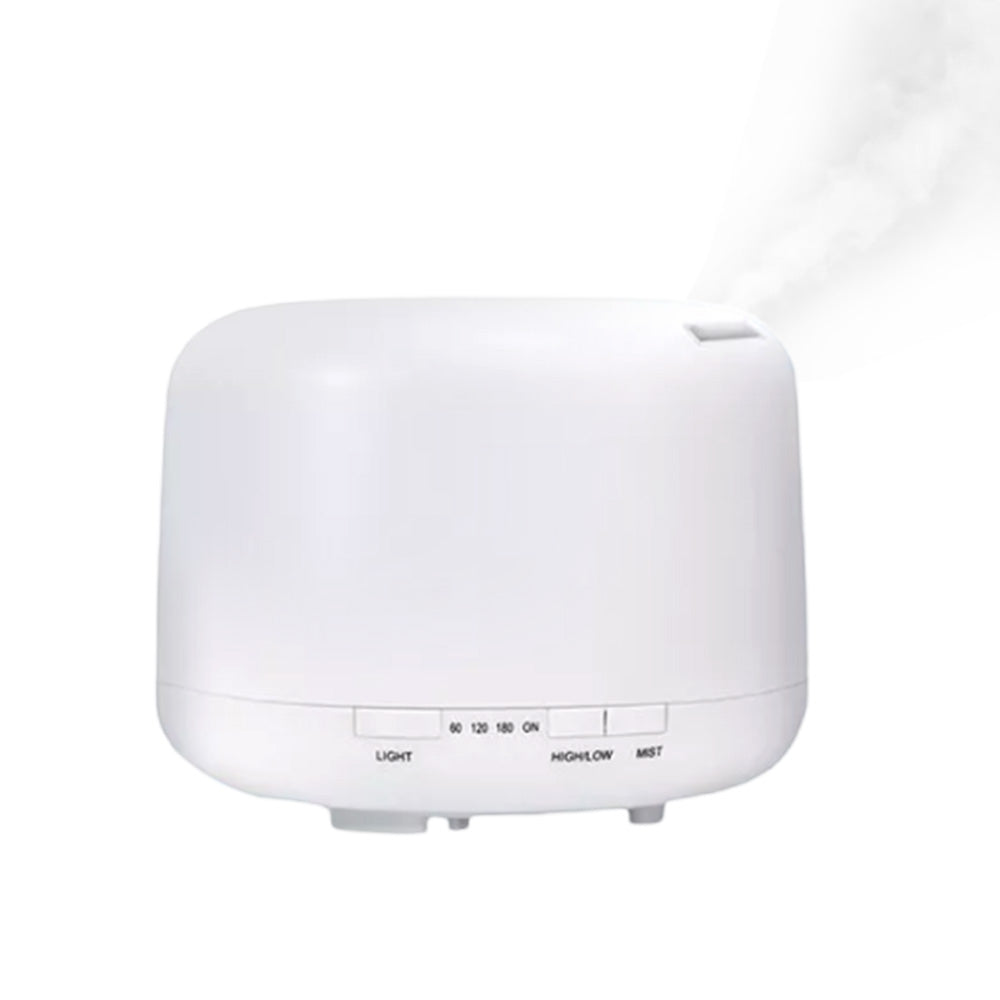 500ML Ultrasonic Aroma Diffuser Colorful LED Essential Oil Air Humidifier Purifier White