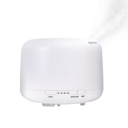 500ML Ultrasonic Aroma Diffuser Colorful LED Essential Oil Air Humidifier Purifier White